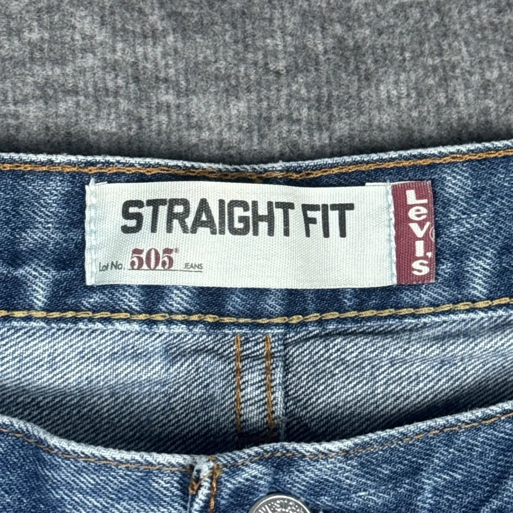 Vintage Levis 505 Jeans Mens 38x32 Blue Denim‎ Straight Y2K Medium Wash Pants
